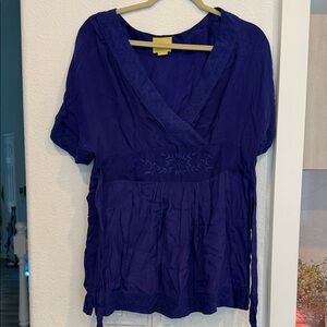 Maeve dark bright purple Women's Blouse